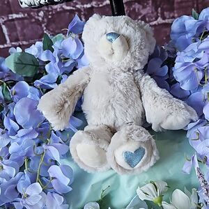 Demdaco White & Blue Soft Bear